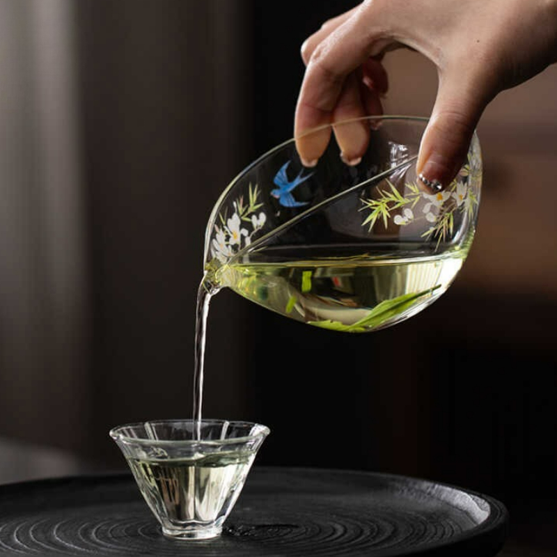 200ml Glass Fair Cup Thickened - Korean Tea Set 评论和价格