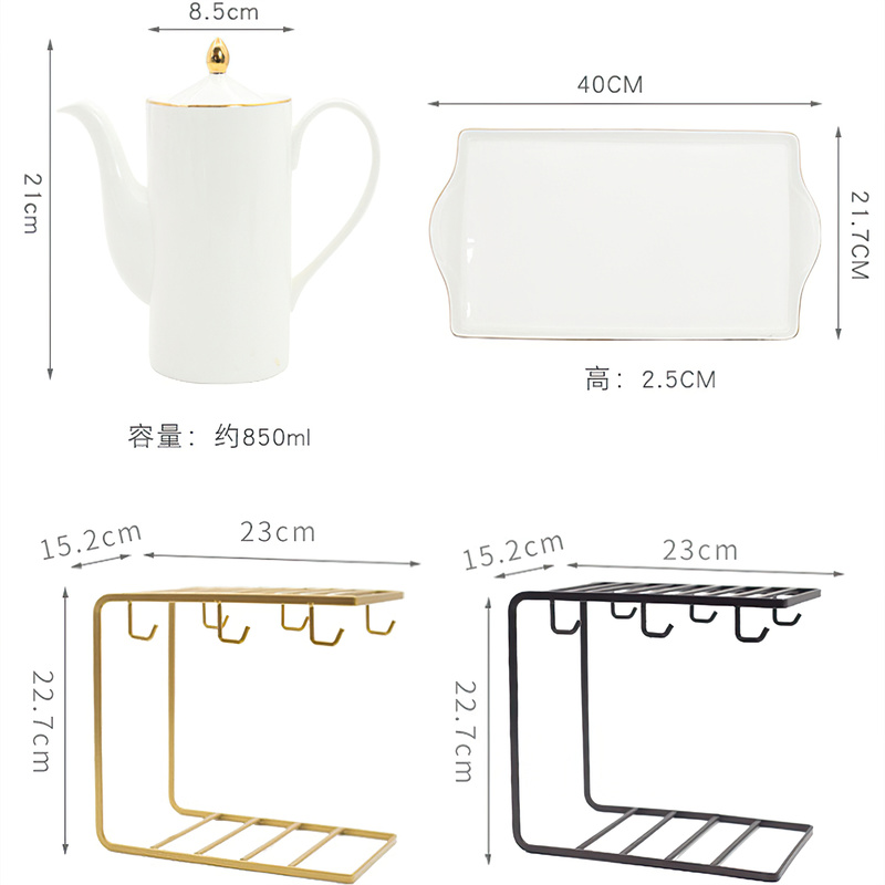 Ceramic Coffee Cup Tea Pot Tra - Korean Tea Set 评论和价格