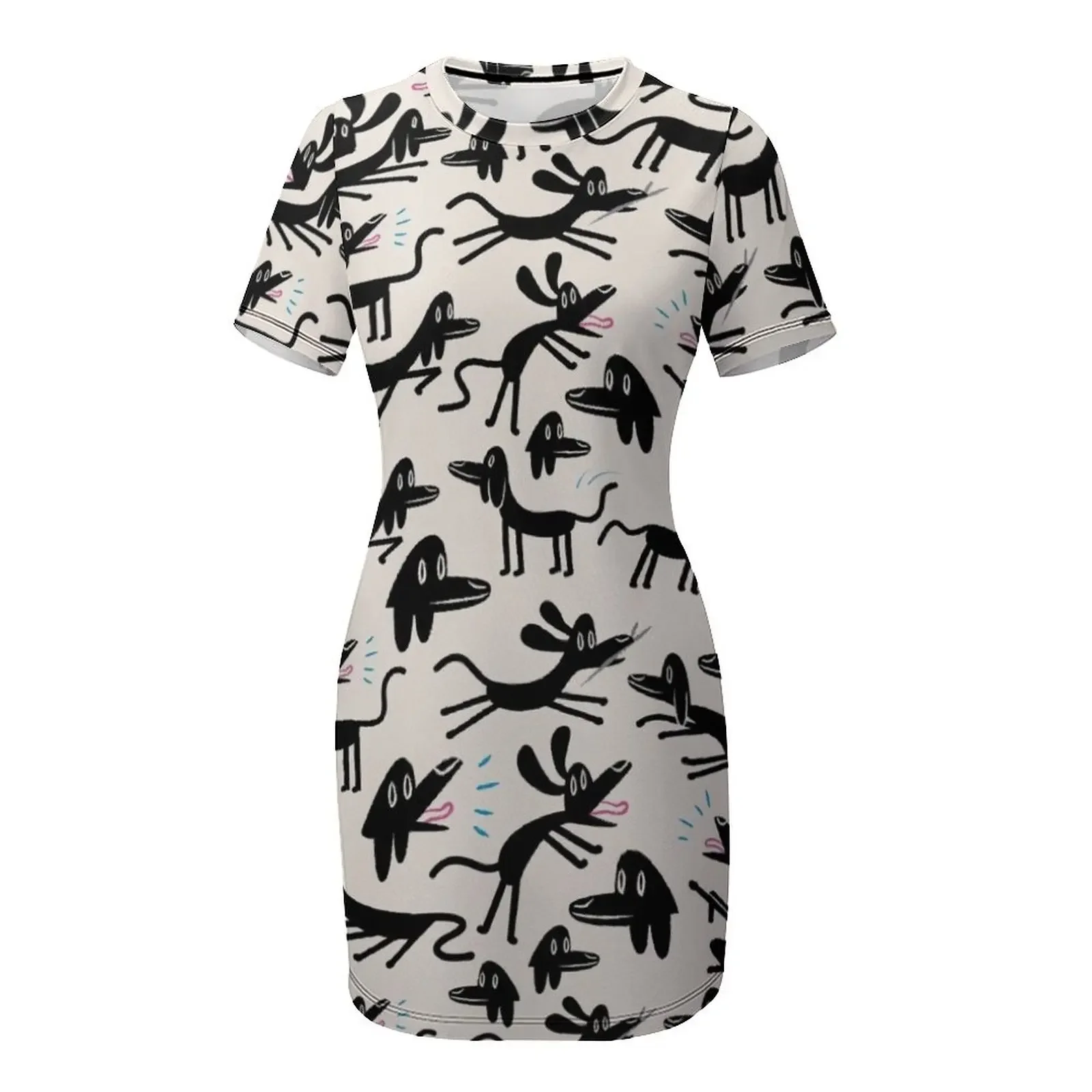 A Dog's Life Short-Sleeved Dre - Korean Women Lifestyle 评论和价格