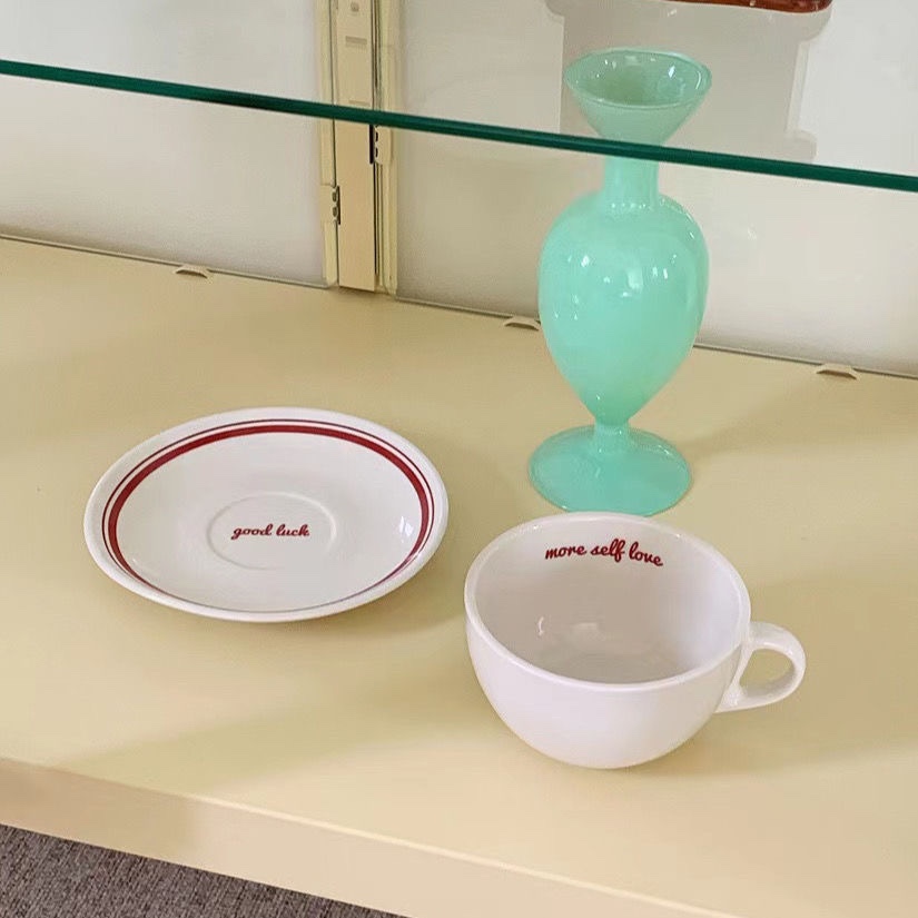 Korea Letters Coffee Cup Sauce - Korean Tea Set 评论和价格