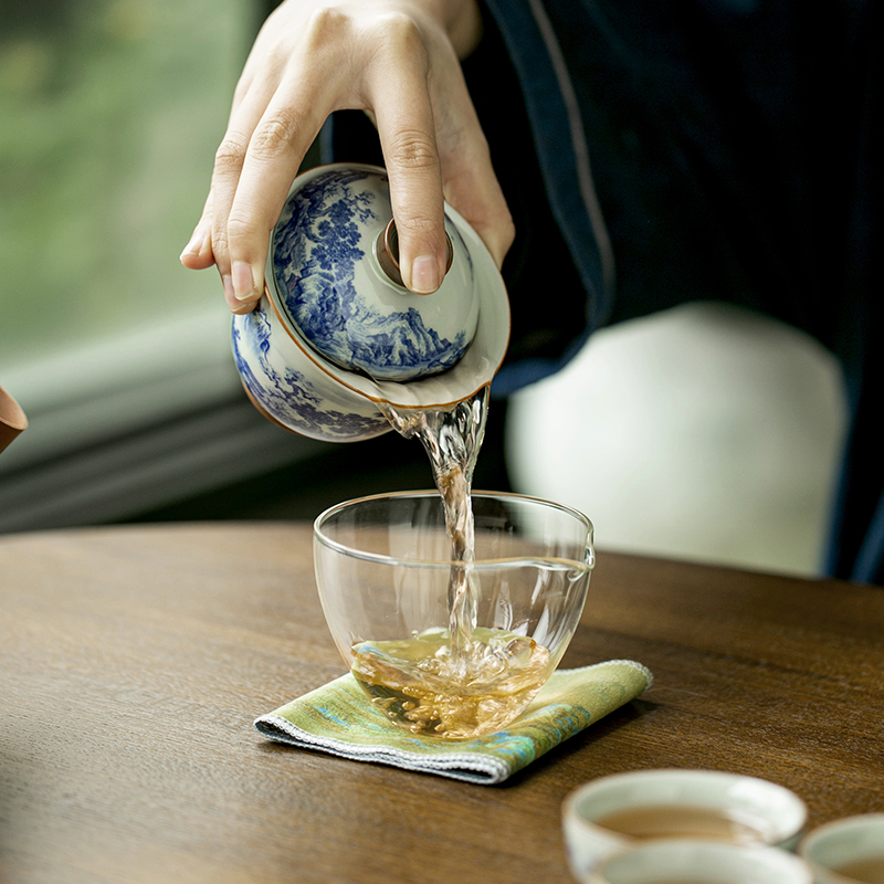 Chinese Retro Blue and White P - Korean Tea Set 评论和价格